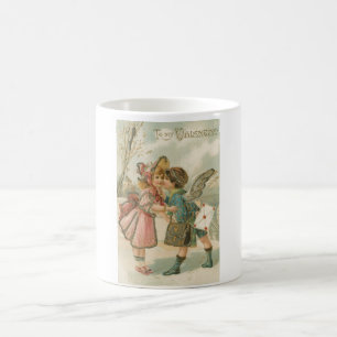 Mug Petit garçon et fille en Saint-Valentin rose
