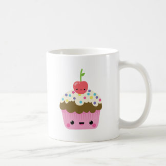 Mug Petit gâteau de Kawaii avec la cerise sur le
