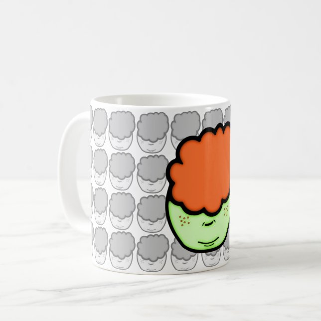 Mug Petit gingembre raboté (dessin humoristique comme  (Devant gauche)