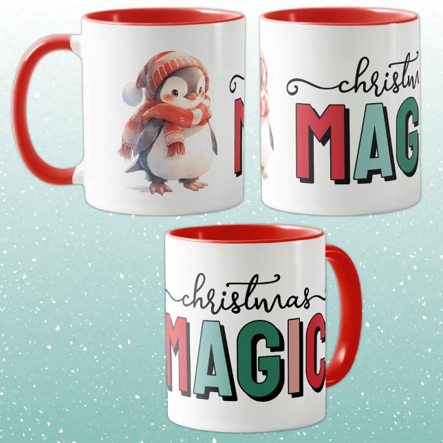 Mug Petit manchot magie de noël (Créateur téléchargé)