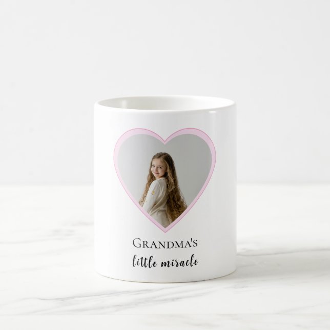 Mug Petit miracle photo de grand-mère personnalisée (Centre)