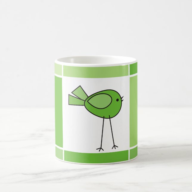 Mug petit oiseau vert (Centre)