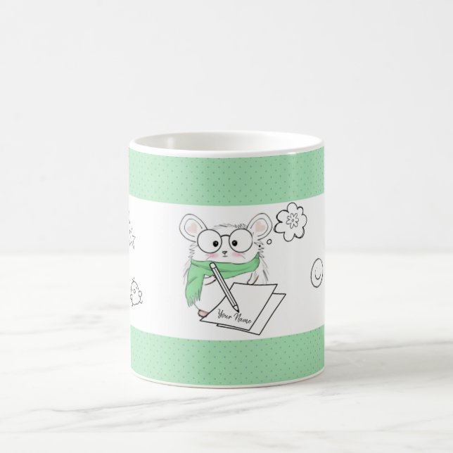 Mug Petit petit hamster élégant Vert (Centre)