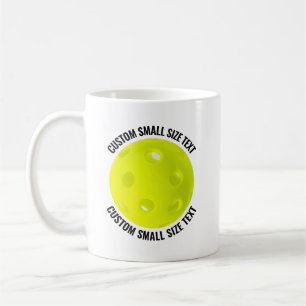 Mug Petit pickleball personnalisé en texte 330 ml Pers