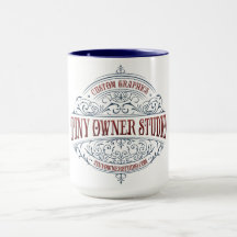 Petit propriétaire Studio Fancy Logo Combo Mug, 15