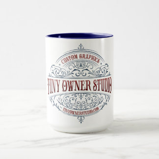 Mug Petit propriétaire Studio Fancy Logo Combo Mug, 15