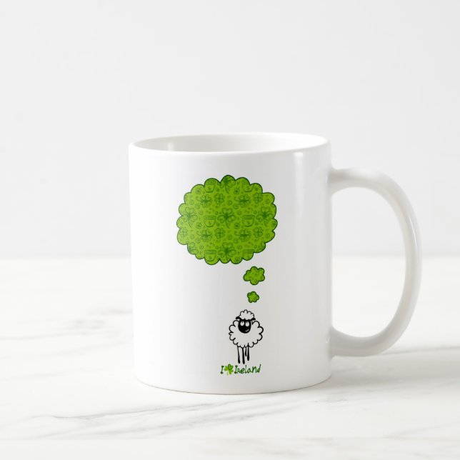 Mug Petit rêve de moutons au sujet de l'Irlande (Droite)