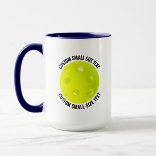 Mug Petit texte BLEU NAVY Combinaison 15oz Pickleball