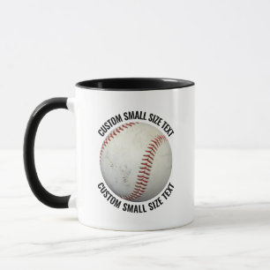 Mug Petit texte Combinaison BLACK 325ml Baseball perso