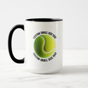 Mug Petit texte Combinaison BLACK 445ml Tennis personn