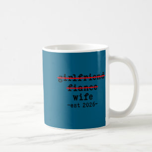 Mug Petite amie fiancée épouse 2026 pour mariage et