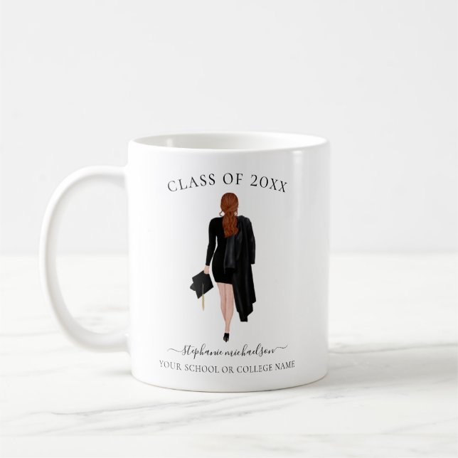Mug Petite fille aquarelle personnalisée (Gauche)