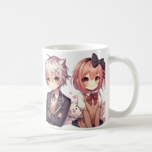Mug Petite fille et garçon Anime
