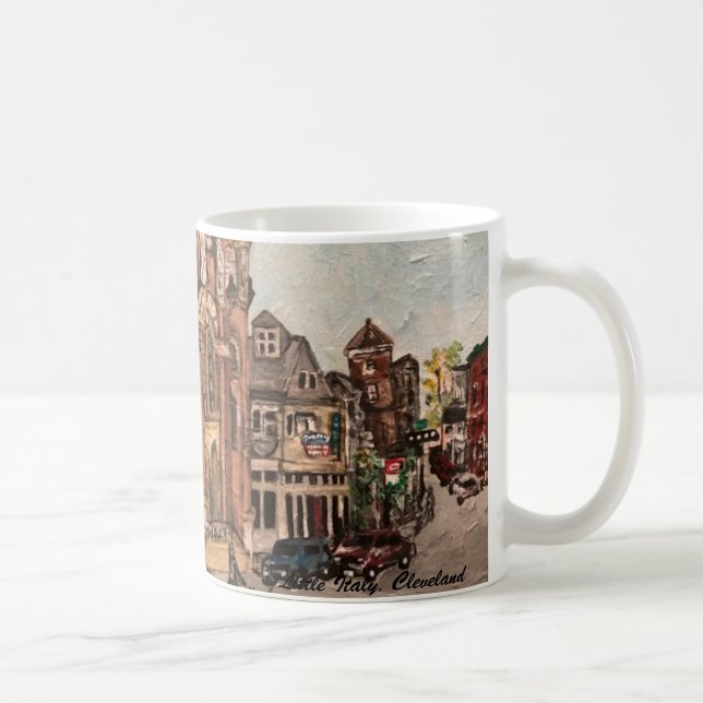 Mug Petite Italie, Cleveland Ohio Peinture sur un tapi (Droite)