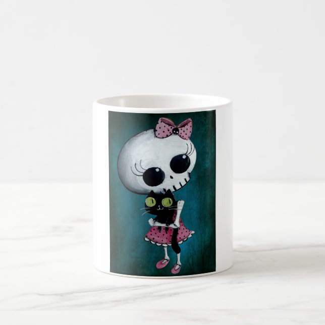 Mug Petite Mlle Death - beauté de Halloween (Centre)