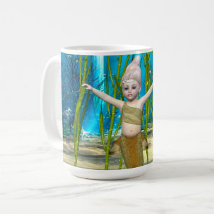 Mug Petite Sirène Fantaisie Fille, Océan Bleu