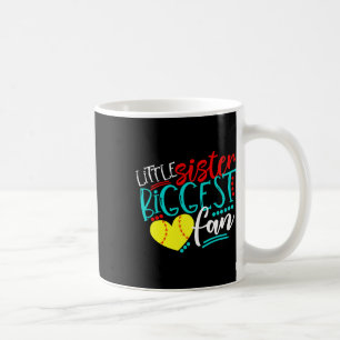 Mug Petite soeur de softball, plus grande fan