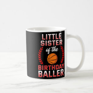 Mug Petite Soeur Du Garçon D'Anniversaire Bysketbyll A