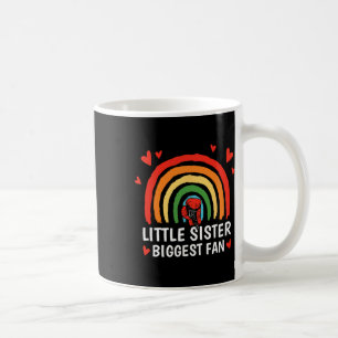 Mug Petite soeur plus grande fan, fille de boxe en bas