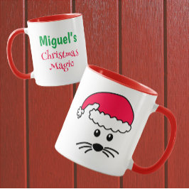 Mug Petite souris personnalisable Père Noël