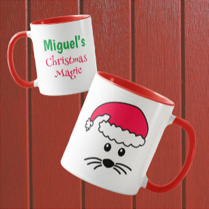Mug Petite souris personnalisable Père Noël