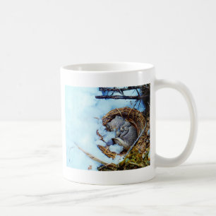 Mug Petite souris qui dort dans la neige