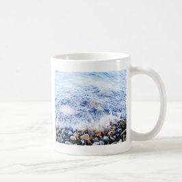 Mug Petite vague et pierres colorées