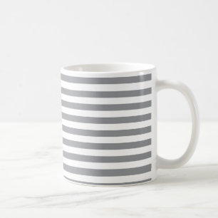 Mug Petites bandes de gris horizontales