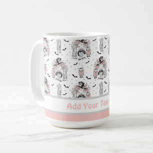 Mug Petites sorcières mignonnes avec chauves-souris ch