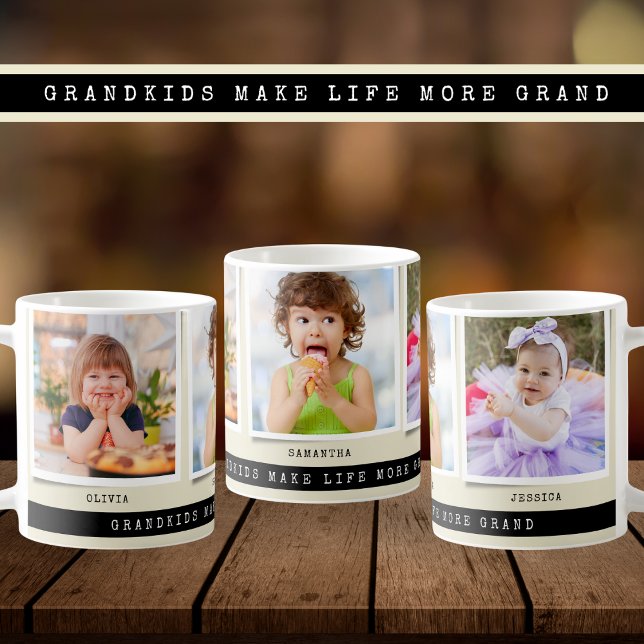 Mug Petits enfants font la vie Grand 3 Photo Collage n (Créateur téléchargé)