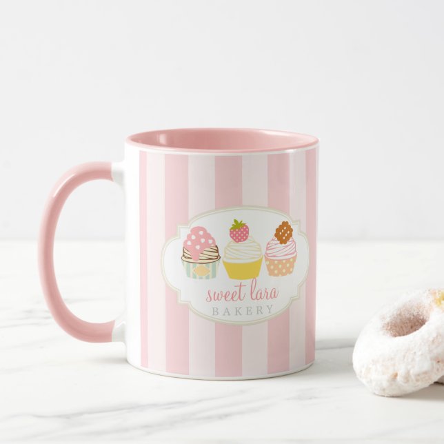Mug Petits gâteaux doux de café de boulangerie rétros (Avec donut)
