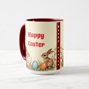 Mug Petits lapins de Pâques Collection populaire Vinta