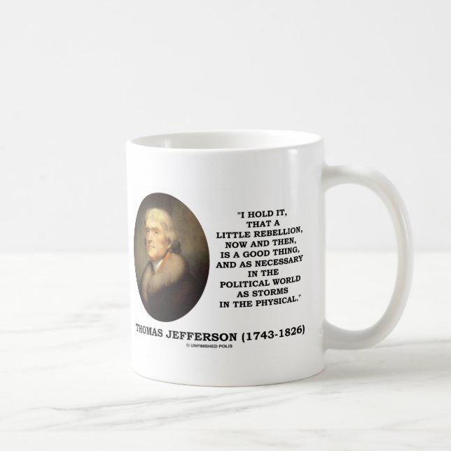 Mug Peu de rébellion eh bien une bonne chose politique (Droite)
