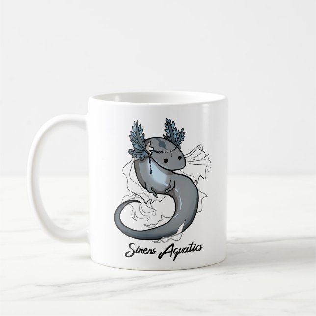 Mug Peu de salamandre aquatique de sirène (Gauche)