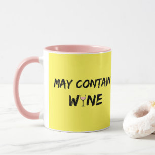 Mug Peut contenir du vin   Vin Rose