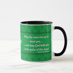 Mug PEUT-ÊTRE LA ROUTE AUGMENTER LE Monogramme Irlanda