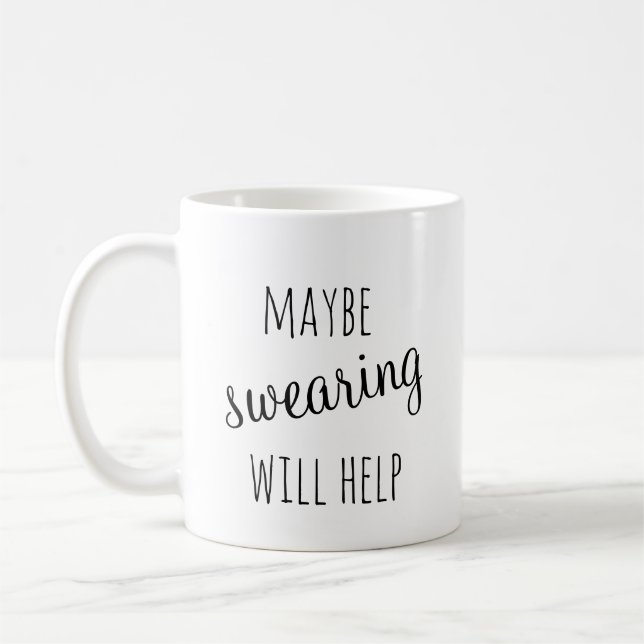 Mug Peut-être que le jurage aidera à museler (Gauche)