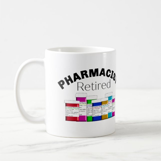 Mug Pharmacien à la retraite (Gauche)