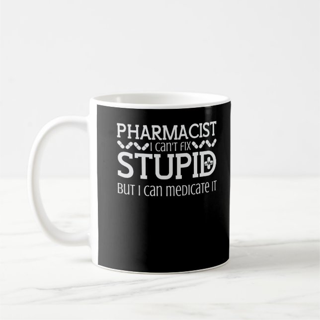 Mug Pharmacien, blague, pharmacien, pharmacien et chim (Gauche)
