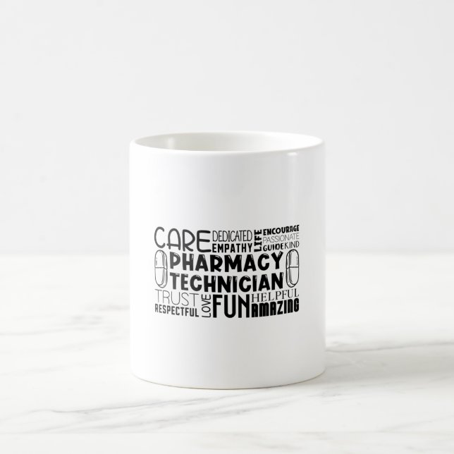 Mug Pharmacy Tech Quote Medicine Pharmacist Technician (Centre)