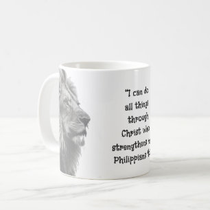 Mug Phil 4:13 Inspirationnel Bible Scripture Motivatio