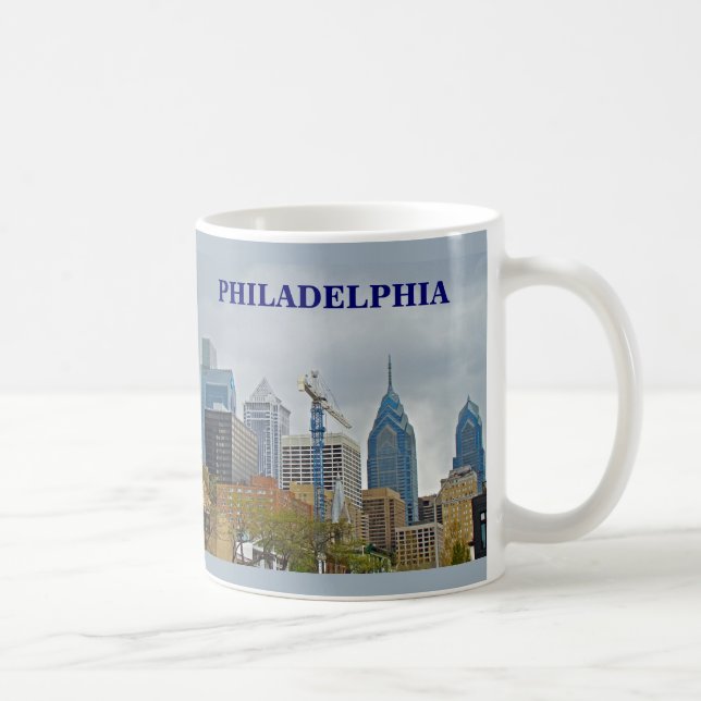 Mug Philadelphie Skyline de la promenade fluviale (Droite)