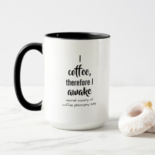 Mug Philosophie du café Descartes Twist