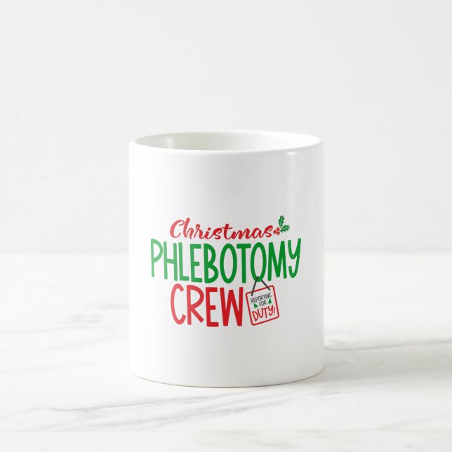 Mug Phlebotomiste de Noël, phlébotomie, laboratoire (Centre)