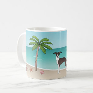 Mug Phoque Et Chien Blanc Iggy À La Plage Tropicale D'