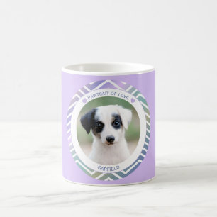 Mug photo amateurs de chiens rayures modernes photo