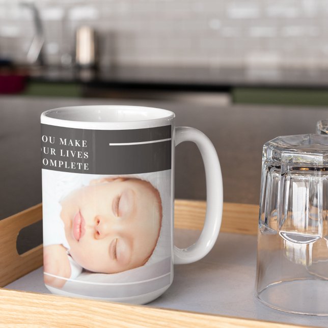 Mug Photo bébé mignonne moderne | Citation de beauté (Créateur téléchargé)
