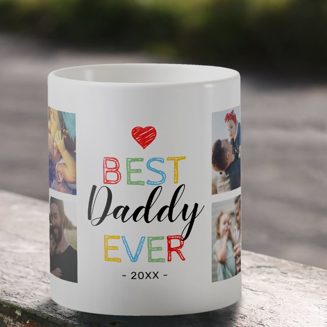 Mug Photo-cadeau Best Daddy Ever (Créateur téléchargé)