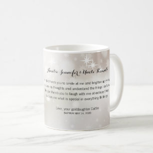Mug Photo cadeau de mignonne Godparent Merci