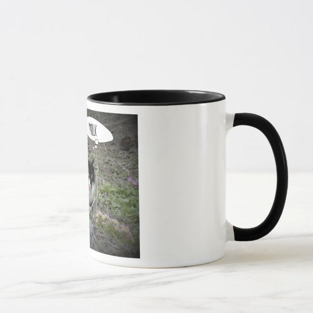 Mug Photo Cat Texte personnalisé Combo Musique (Droite)